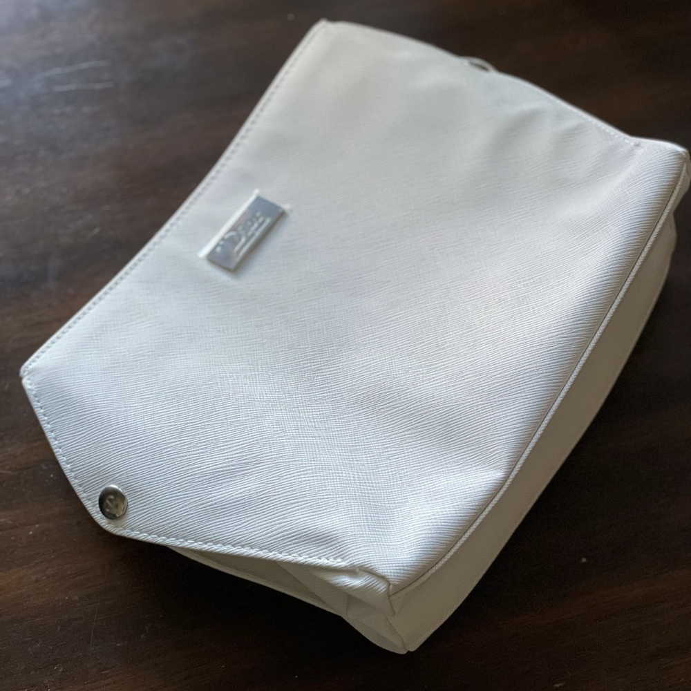 Vintage Dior White Beauty Bag